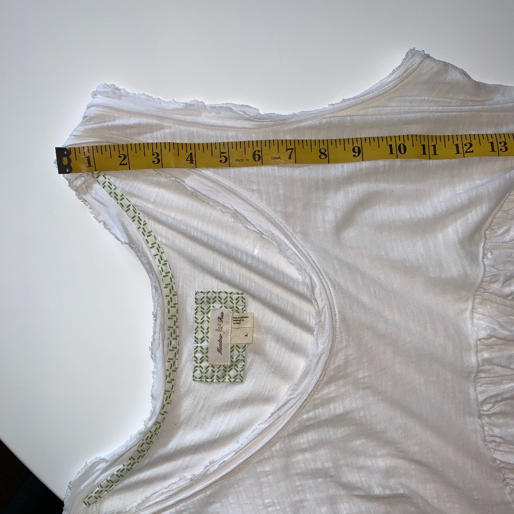 Anthropologie Meadow Rue White Petticoat Tank - Picture 14 of 15